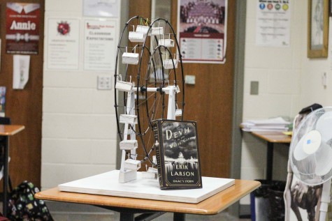 Occuring every year, the "Court of Innovation" is a project in Jasen Eairheart's GT Ap Language classes. It is tied to the, "Devil in the White City" by Erik Larson. Pictured is the ferris wheel that won last year.