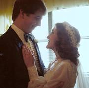 Math teachers Keith and Deneen Christian, pictured above at their wedding, celebrate their 30th anniversary today.