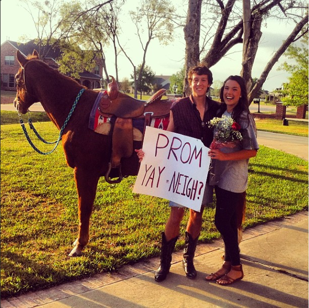 Sophomore Danielle Brochu was prom-posed to by senior Austin Welhouse on a horse. Brochu and Welhouse made The Red Ledgers list of top prom-posals.