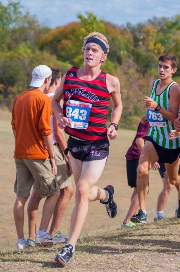Sophomore Noah Landguth and the rest of the cross country team will be competing in the State Meet Saturday in Round Rock.