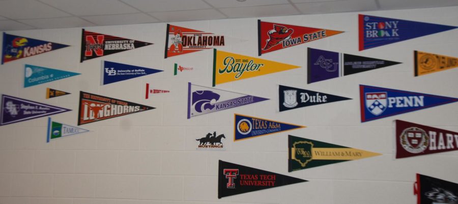 In the next few weeks, several college representatives will be visiting campus.  Among those scheduled to visit are Texas Tech, the University of Oklahoma and the University of Georgia.
