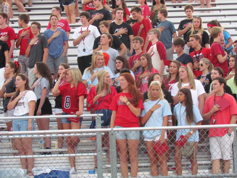 The student section has been moved to the North end zone. 