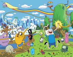 The cartoon Adventure Time has become very popular among children and teens for its humor and intelligent storytelling. 