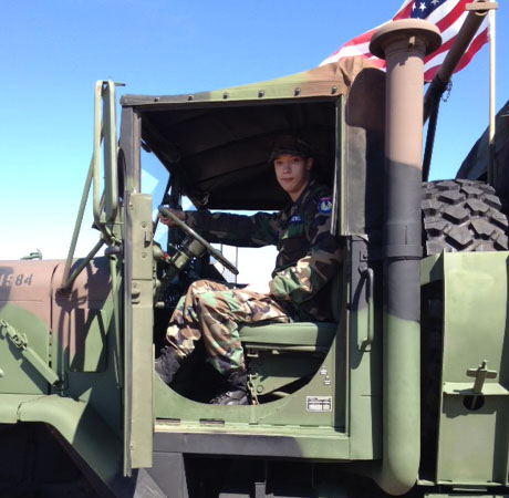 A member of the  Civil Air Patrol, junior Trevor Frye hopes to use his CAP experience to help prepare him for a career in the military. 