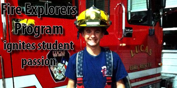 Sophomore Justin Malik has gotten a head start on his future career through a program with the local fire department. 