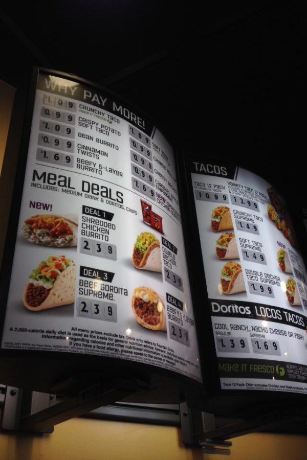 Taco+Bell+has+made+some+changes+to+their+menu%2C+leaving+students+disappointed+with+the+slight+increase+in+prices.