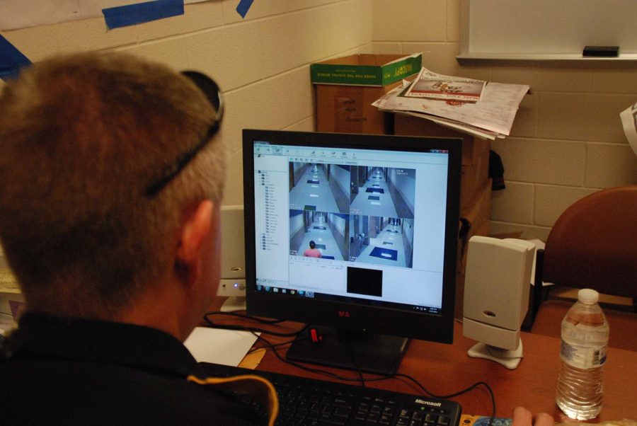 There are security cameras all around the school in order to ensure the safety of students.