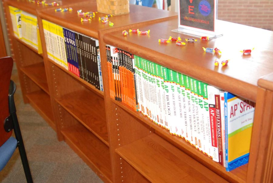 The library is a great resource for students to use to study for AP exams, as there are study books available for every course.