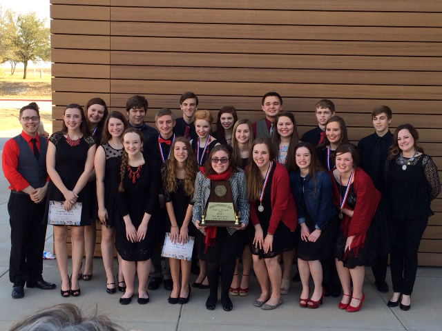 The Women of Lockerbie cast and crew advanced to the district competition which will be held on Friday, March 28.
