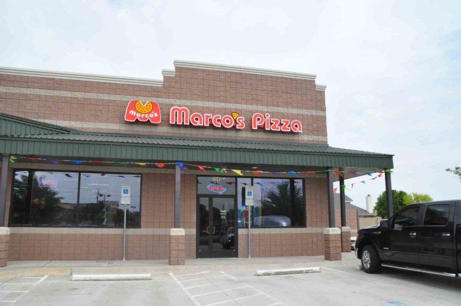 Marcos Pizza Place opens April 21st, which is exciting for those trying to get both pizza and movies. 