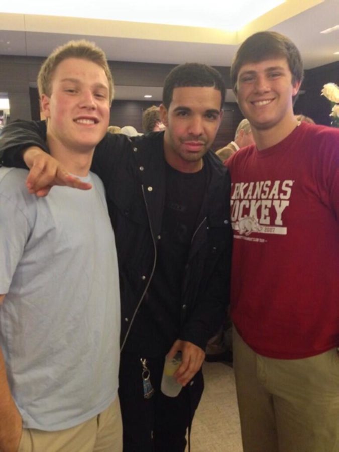 Walstad and his roommate with rapper Drake.