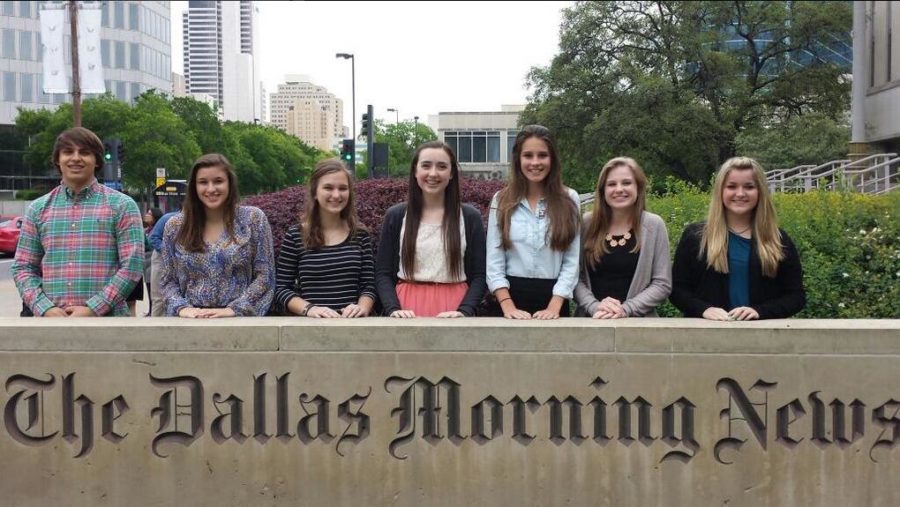 Seven journalism students from The Red Ledger staff attended the 23rd annual High School Journalism Day and Competition for The Dallas Morning News.