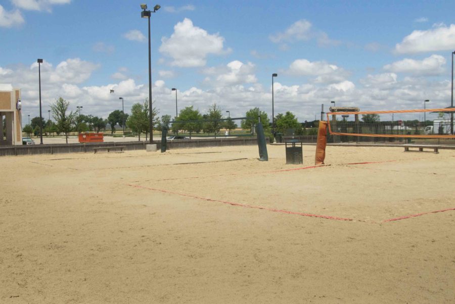 Sand Volleyball is not only a sport for recreation, some students play it competitively. 