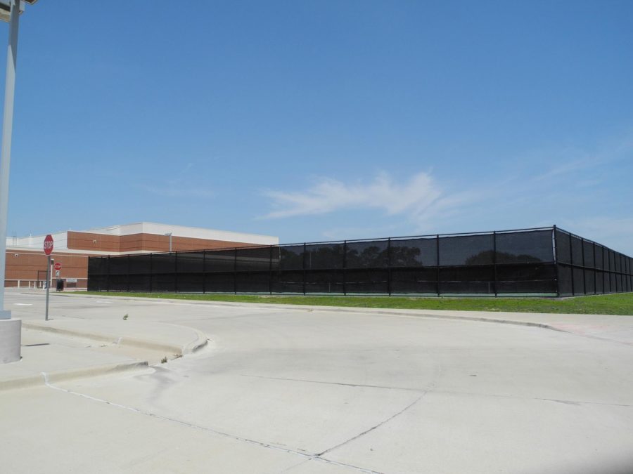 One of the proposed locations for the districts new swimming pool is at Sloan Creek Intermediate School where the tennis courts are currently located.