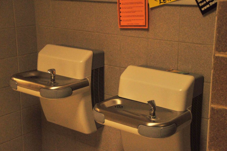 Water fountains on the first floor have been temporarily turned off. 