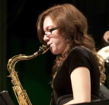 Many jazz students, including Jessica Goodrich, excelled at Jazz All Region. 