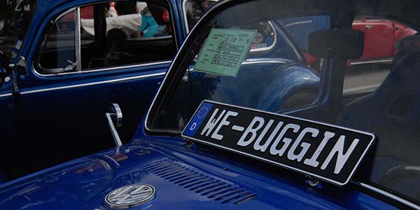 A custom license plate from the EU also made an appearance at the VW Show on Saturday, September 27, 2014.