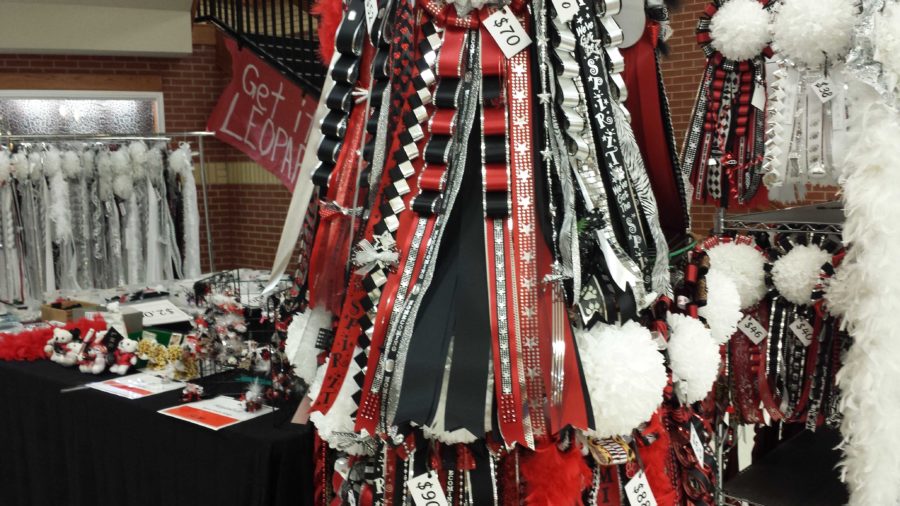 From garters to mums, the Majestic moms have a variety of homecoming accessories for sale every day during lunch. 