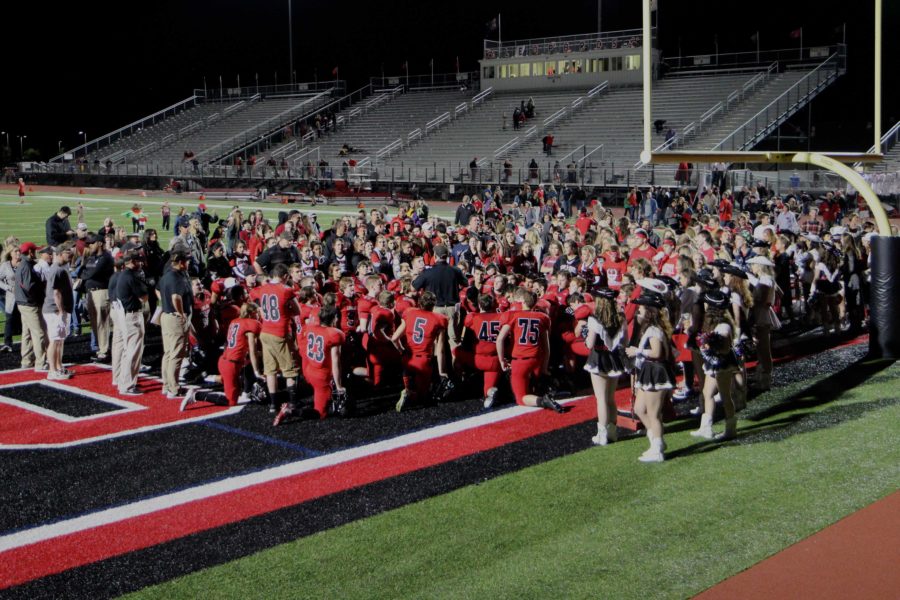 After+defeating+Lake+Dallas+on+Sept.+11%2C+the+football+team%2C+as+well+as+the+student+section%2C+is+in+preparation+for+the+Homecoming+game+against+Denison.+