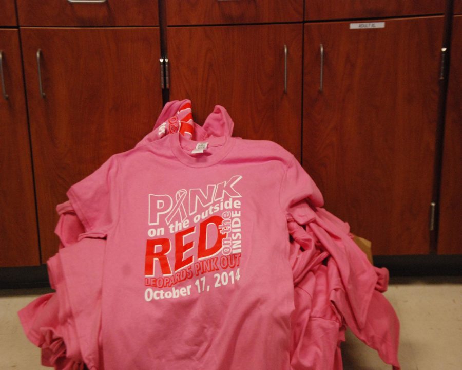 To show support for Breast Cancer on October 17, 2014 people are encouraged to wear pink to school and the football game. Pink out shirts are available in the school store for $15.00