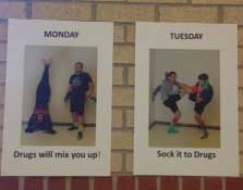 Whether its advertising dress up days or the dangers of drugs and alcohol, Red Ribbon Week posters can be see all across campus.