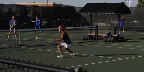 Senior Brittani Brooks plays on varsity tennis and has played for the United States Tennis Association. 