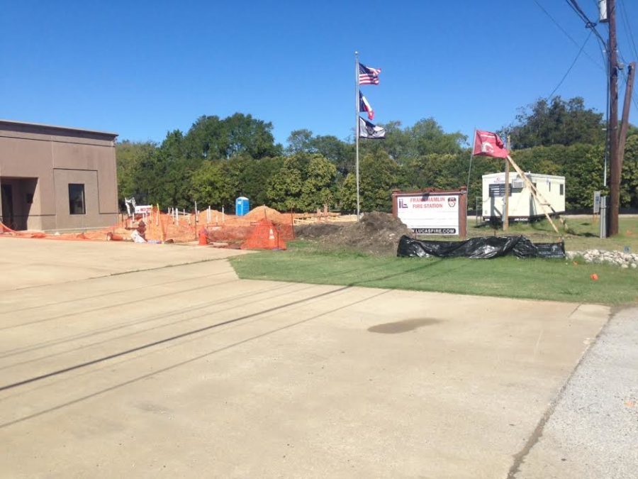 The Lucas Fire Department is undergoing construction to help modernize the station. 