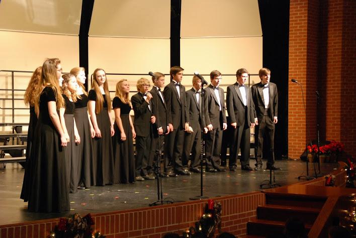 Students perform at the Fine Arts Festival for one of the largest audiences brought by the festival.