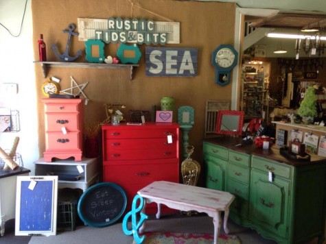 Smith owns and runs her own booth for her business "Rustic Tids & Bits" at multiple locations, including the McKinney Trade Days.