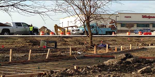 The initial stages of construction has begun on the expansion of Stacy Road from Greenville Ave. to Country Club Road in Fairview. Work is expected to last two years.