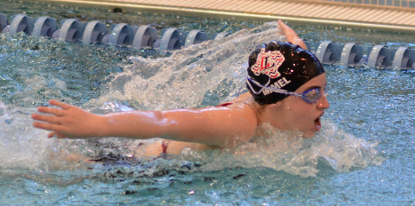 The Leopard swim and dive team, including the pictured Mallory Immel, competed in the district finals this past weekend and are sending multiple athletes to the state competition and head coach Greg Fisher has hopes for the competition.  