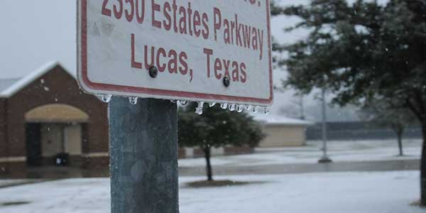 Snow dusted the area Wednesday morning but it did nothing to disrupt school. However, the two days missed Monday and Tuesday will have to be made up later in the year. 