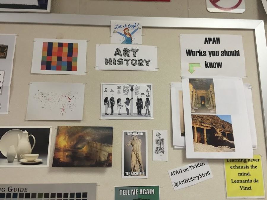 The AP Art History students will be taking a mock exam today to help them practice for their exam. 