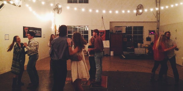 Rather than let the weather related postponement of the Sadie Hawkins ruins their plans, a group of seniors took to the house of Danielle Brochu for a somewhat spontaneous country dance.