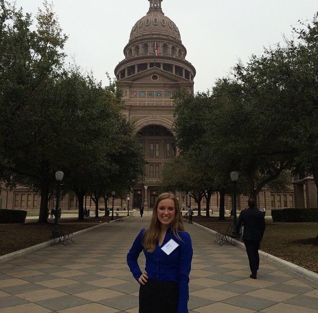 In+an+effort+to+get+a+better+look+at+the+politics%2C+senior+Kate+Hawley+visited+the+Austin+capitol.+