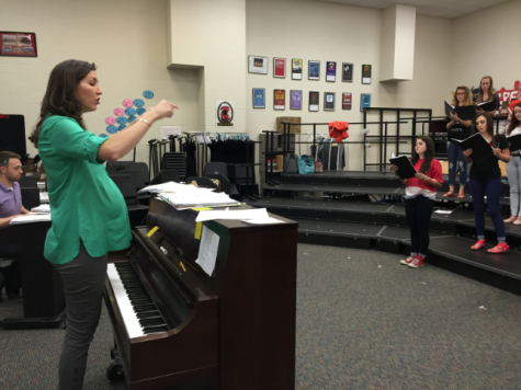 Head choir teacher Bethany Stuard is expecting her first child, Vivien, during the month of May.