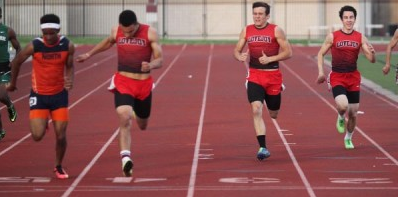 The area track meet is being held in Little Elm today. Students are competing for a chance at the regional meet.