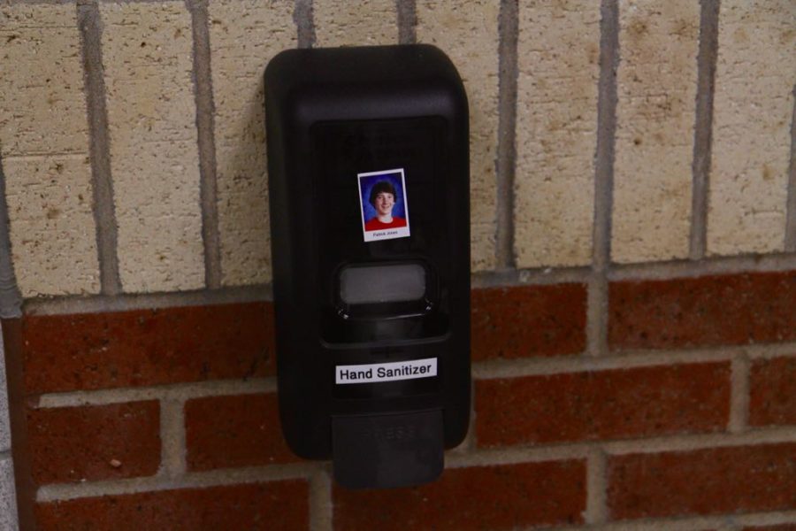 A yearbook plant error resulted in the fame of junior Patrick Jones, as his face was printed on stickers which were placed around the school.