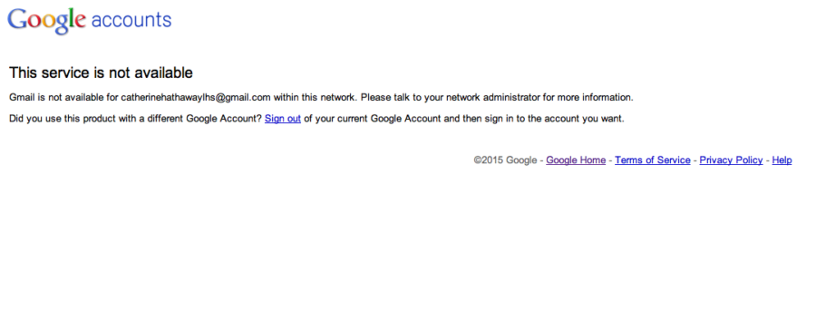 Anybody trying to access a non-district gmail account will see the message above as the school district had to make changes to ensure it was in compliance with  CIPA. The changes made by the district were prompted by changes made by Google.