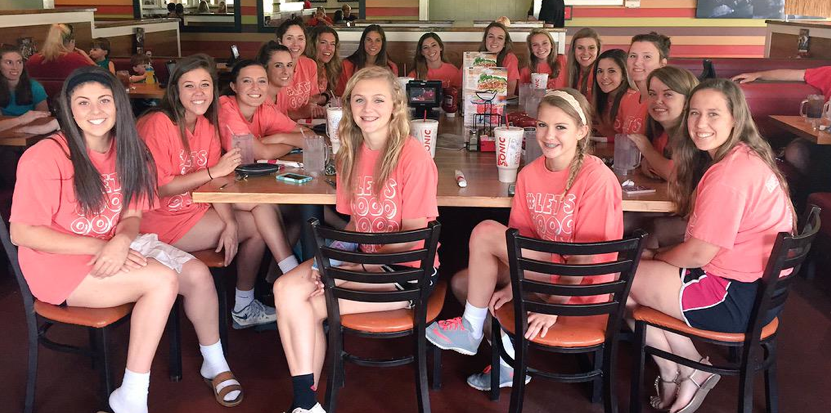 The Lady Leopards had their pre-game meal at Chilis on Thursday before their loss against Hallsville. One more loss in their three game series, and their season is over, but a win will force another game to determine the winner of the three game series.  