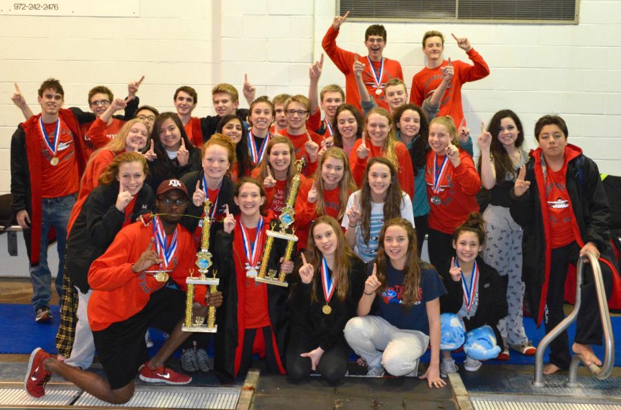 After+the+last+meet%2C+both+girls+and+boys+swim+won+the+district+championship+with+senior+Ben+Ominara+as+the+most+decorated+swimmer.+The+teams+will+be+competing+again+at+the+Regional+meet+on+Feb.+4%2C+5%2C+and+6+in+Frisco.