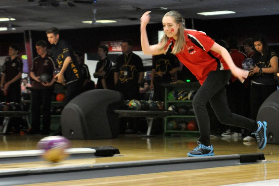 The girls bowling team has advanced to regionals for the second time in their existence. 