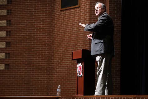 Cascos said he was happy to get an opportunity to address the student body. He stressed the importance of having a legacy of political participation in a family, noting that parents who are active voters pass on that "voting ethic" to their children.