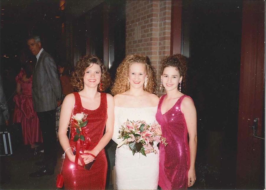 I remember that my best friend and I got matching prom dresses and we were really excited about that, English teacher Michele Riddle said.
