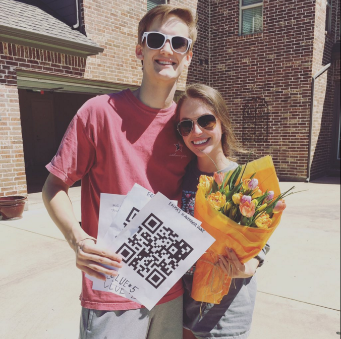 Braden Ledebur sent Emma LeGare on a scavenger hunt around the city which led her to her prom date.