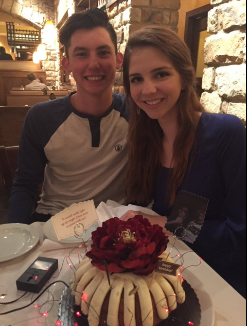 Taylor Westburg used a decorated bundt cake to ask Nicole Gengrich in his prom-posal.