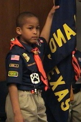 Jalen Fields joined Cub Scout Pack 404 in first grade.