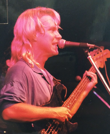 Precalculus teacher Andrew Stallings has a background in rock music, and he and his band still play today. Featured above is Stallings playing with his band circa 1990.