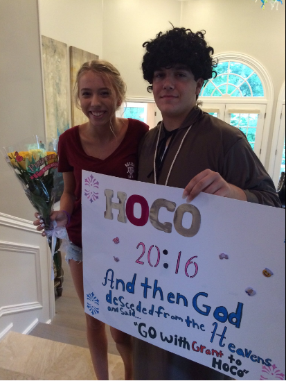 Freshman Grant Sessions and Olivia Hoemke set their sites on Hoco 2016.
