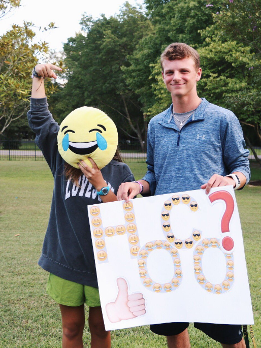 Senior Will Nopper is sure to keep Abby Bryant laughing all night on homecoming.
